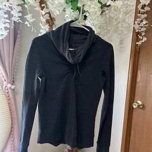 lululemon athletica Charcoal Cowl Neck Sweater